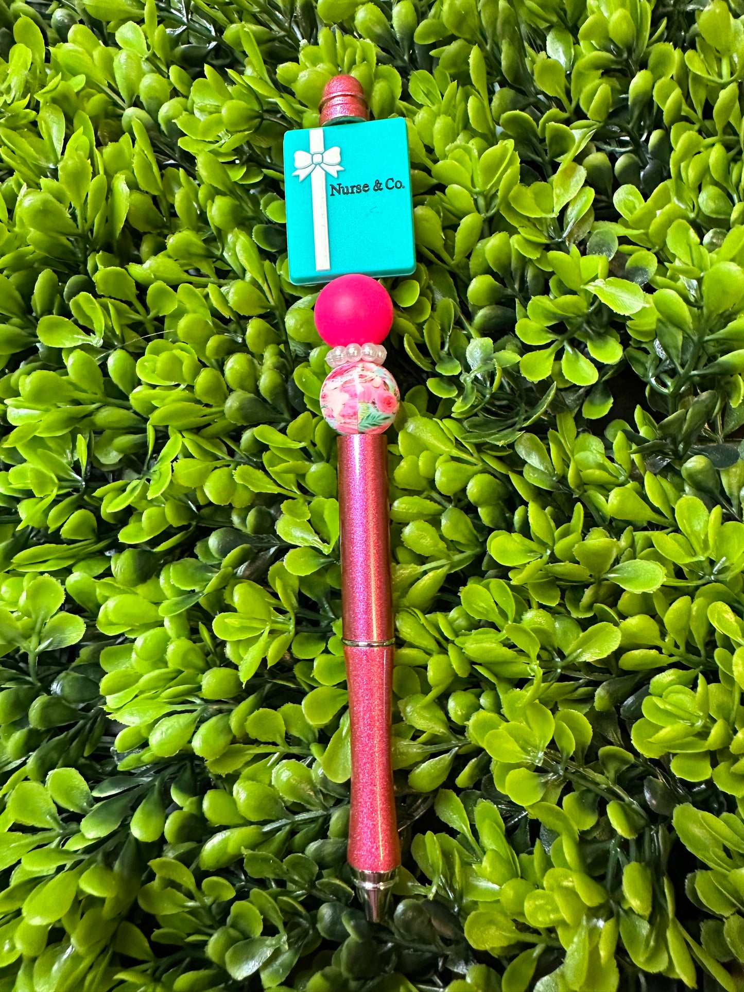 Floral Nurse Metal Pen