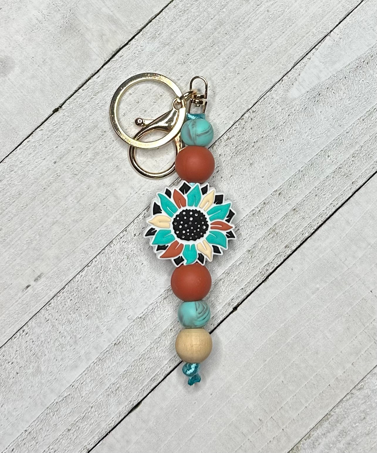 Western Flower Keychain