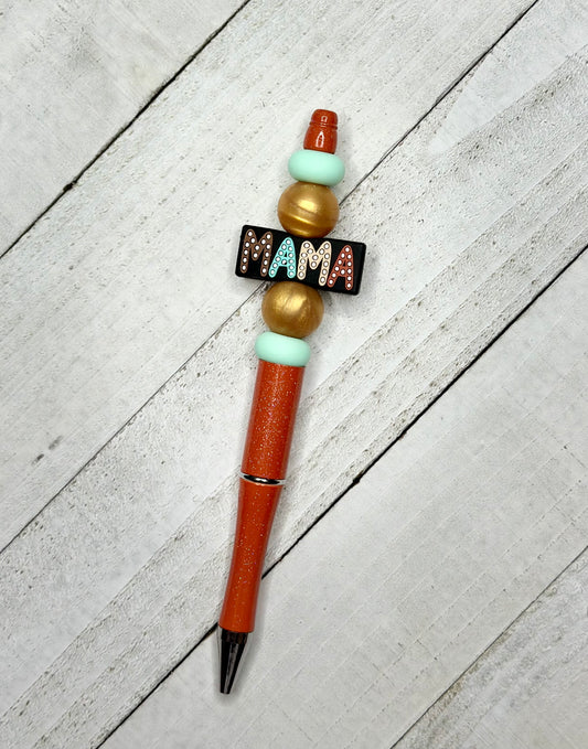 Mama Beaded Pen (Plastic)