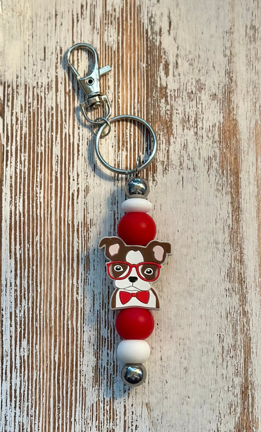 Nerdy Pup Keychain