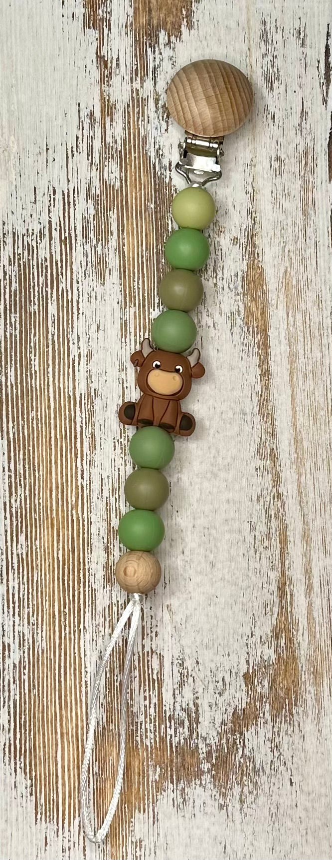 Brown Cow Paci Clip