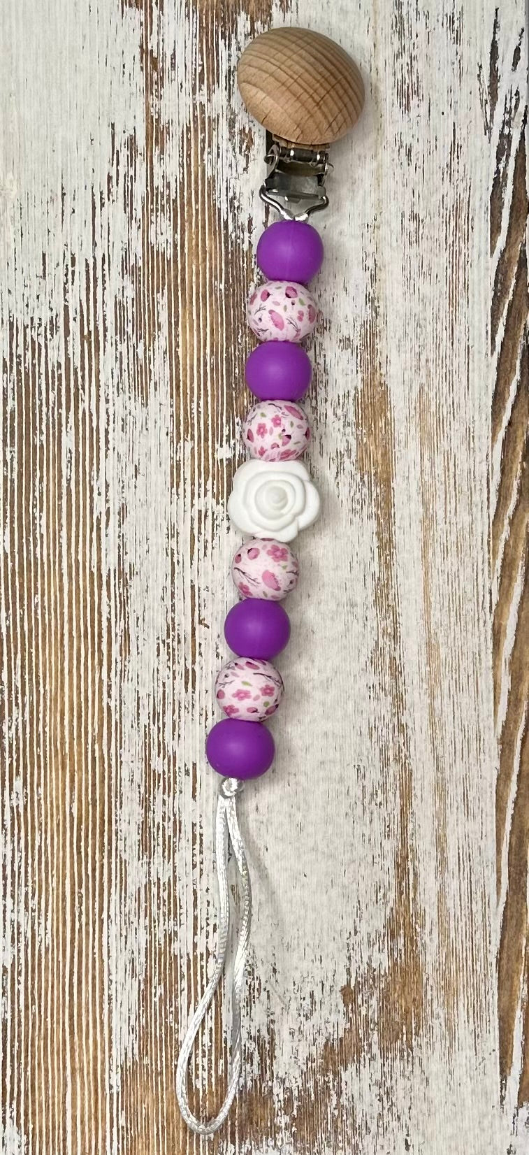 Pretty as a Flower Paci Clip